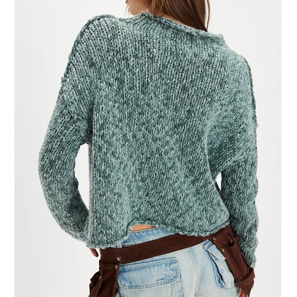 Opal Rollneck Knit Sweater Color: Rainforest - Picture 4 of 4